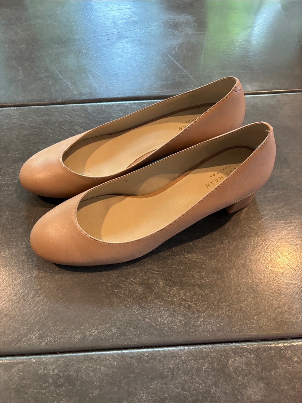 Cole Haan Leslie Low Block Heel Pumps
